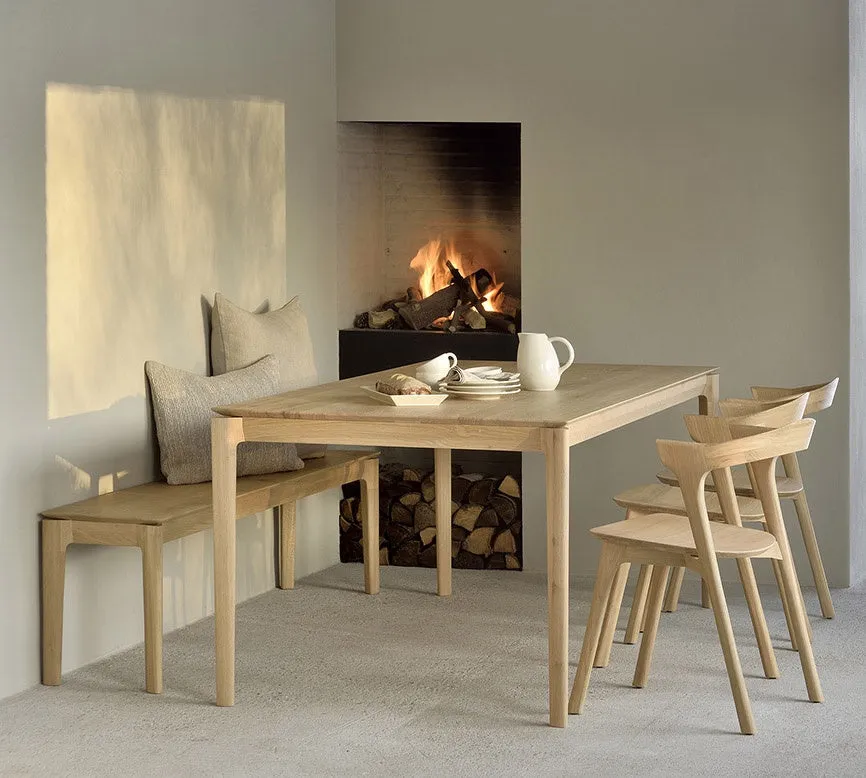 French oak bench seat natural