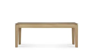 French oak bench seat natural
