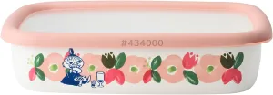 Fuji Hollow Moomin Flower Garden Shallow Shape Square Container M MTH-M