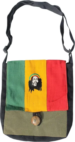Full Funk Shoulder Bag African Style Bob Rasta Pattern Colorful Red Green