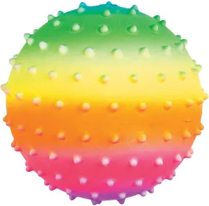 Fun Express 5" Rainbow Spike Balls – Vibrant Educational Toys for Kids Ideal for Sensory Play – Learning Activities Hand-Eye Coordination and Motor Skill Development – Assorted Colors – 12 Pieces