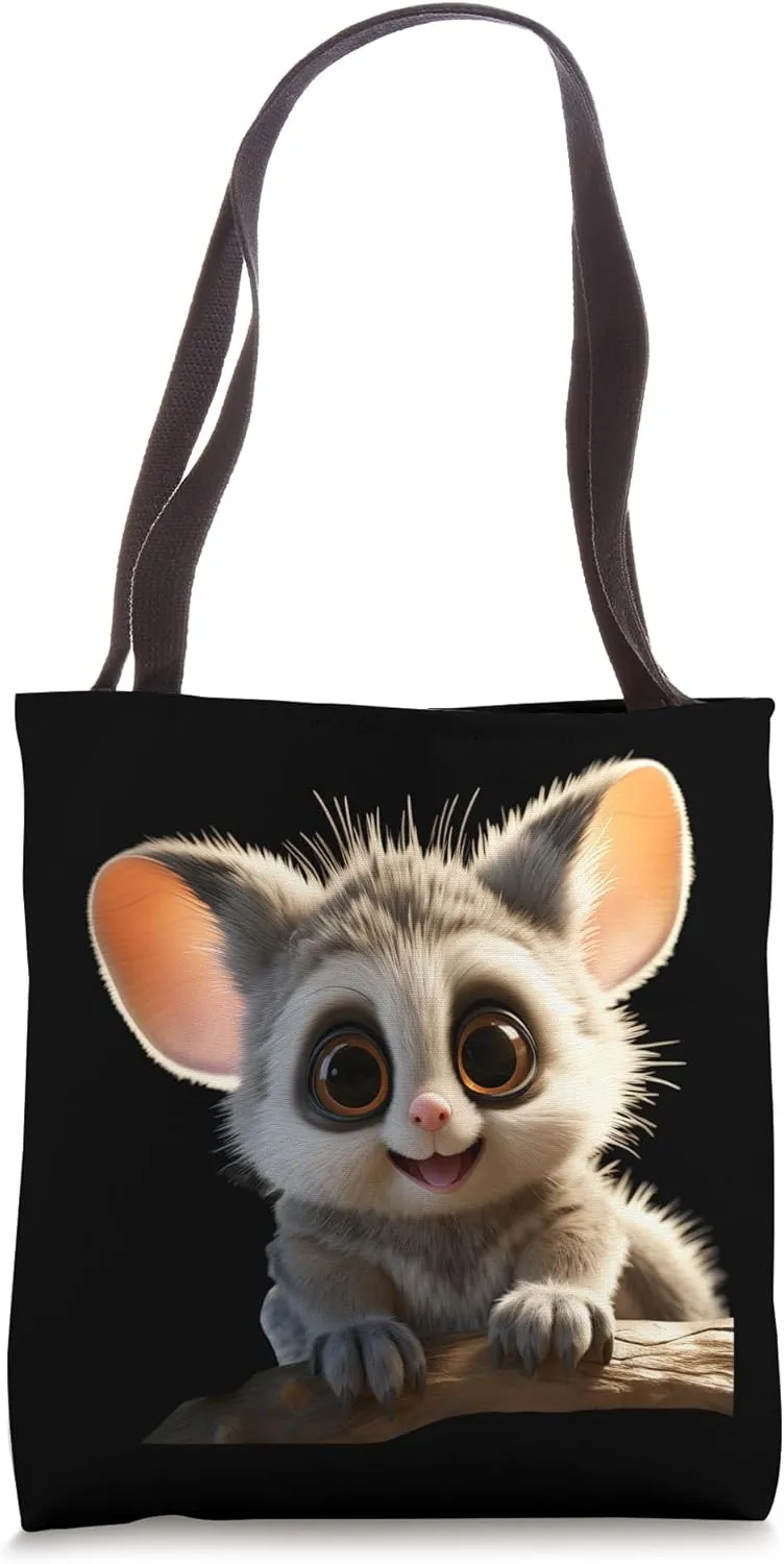 Galago Bush Baby Galagos Nagapies Monkey Ape Cute Galago Tote Bag