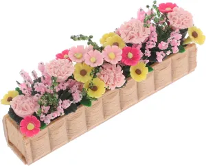 GALPADA Realistic Miniature Flower Pots for Dollhouse 1:12 Scale Fairy Garden Decor