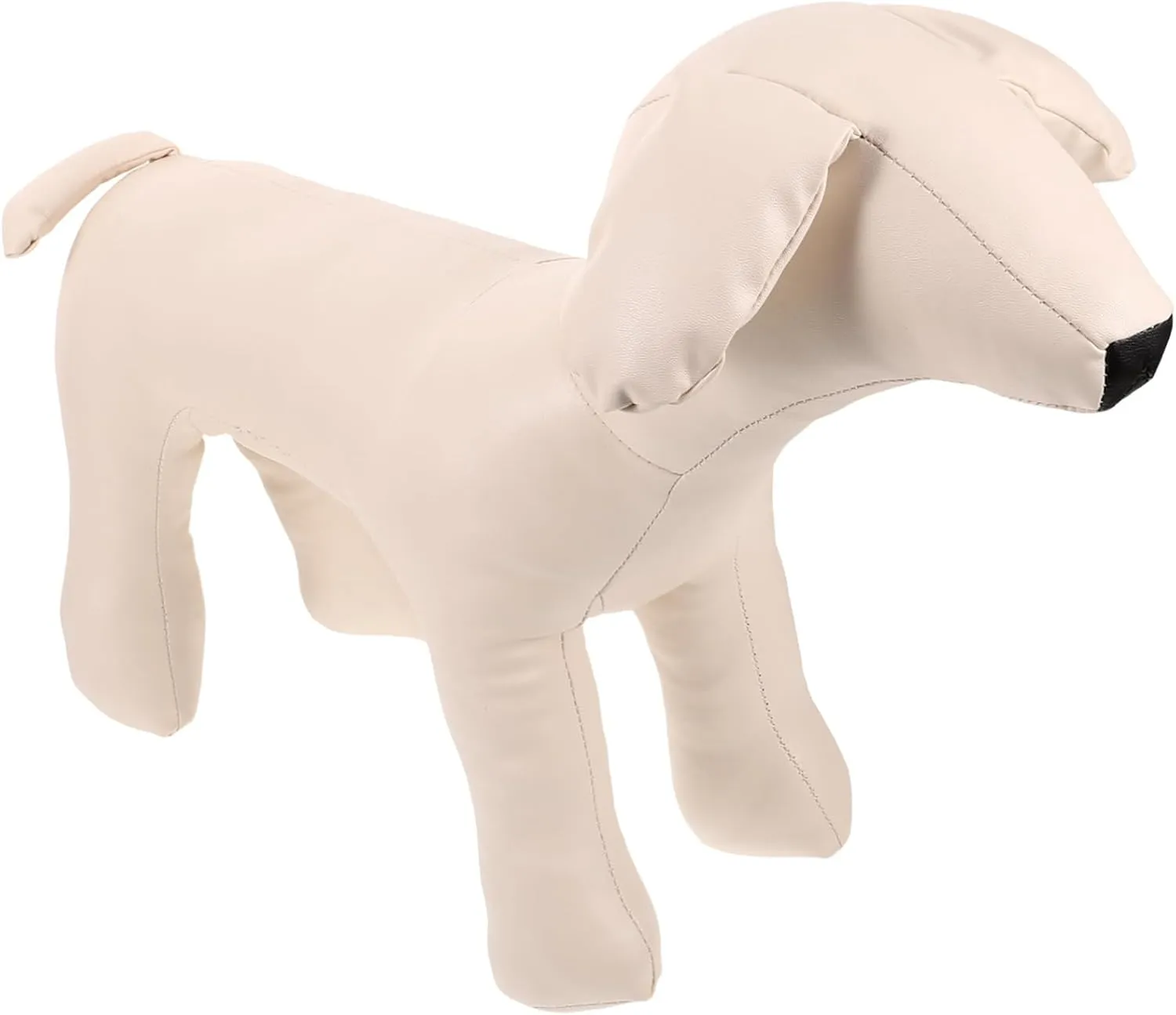 GANAZONO Delicate Leather Dog Mannequin Standing Flexible Stretch Model for Displaying Pet Apparel Dress Form for Dog Costumes and Accessories