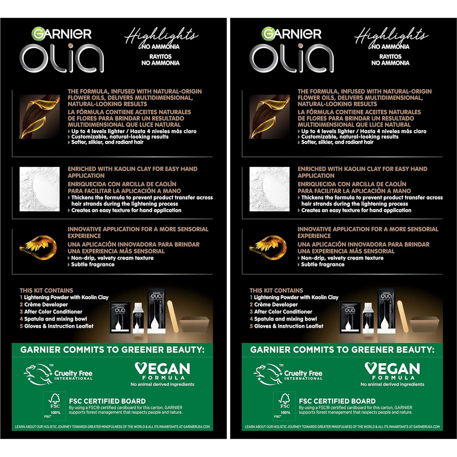 Garnier Hair Color Olia Ammonia-Free Permanent Hair Dye, H02 Highlights for Blondes, 2 Count (Packaging May Vary)