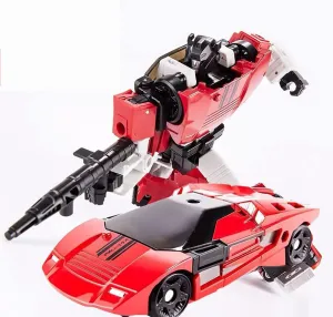 Generations War for Cybertron Siege Deluxe Class WFC-S35 Red Alert/WFC-S10 Sideswipe/WFC-S9 Hound Action Figure Deformation Alloy Car Robots, Multicolor