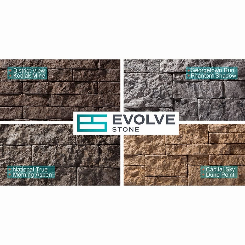 Georgetown Run Non Rated Flat Stone Veneer (14.25 sq. ft. per Box) (Morning Aspen)