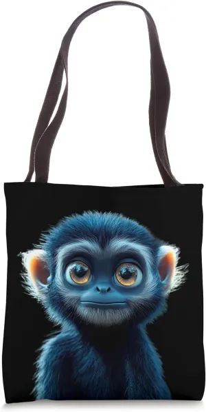Gibbon Monkey Baby Monkeys Apes Lar Gibbons Cute Monkey Tote Bag