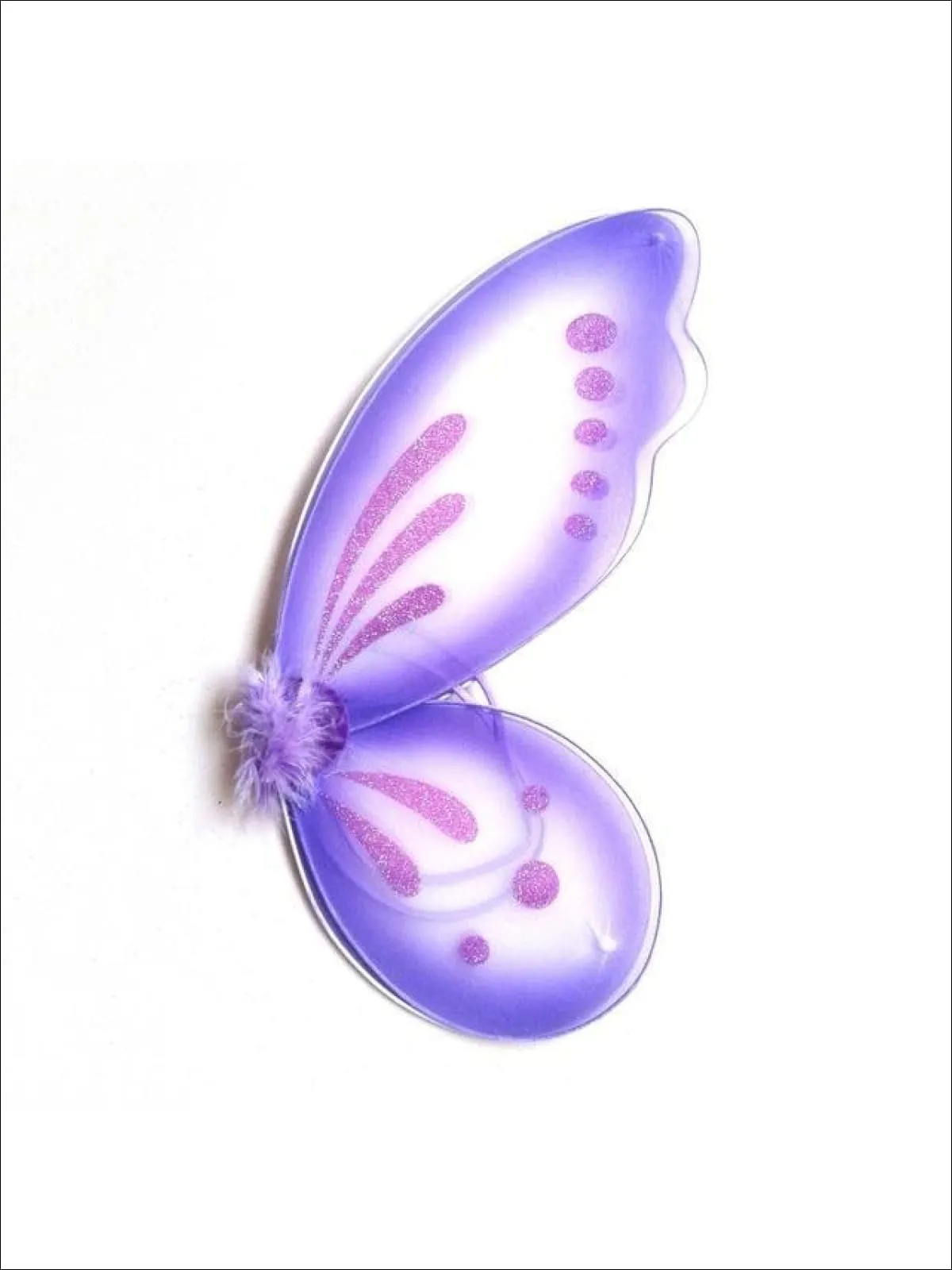 Girls Colorful Glitter Fairy Wings (Multiple Color Options)