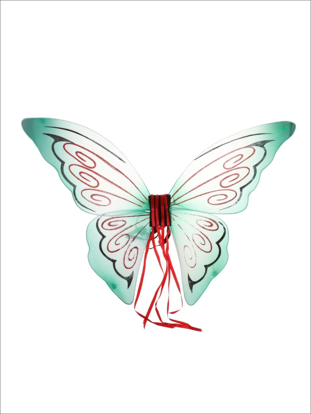 Girls Colorful Glitter Fairy Wings