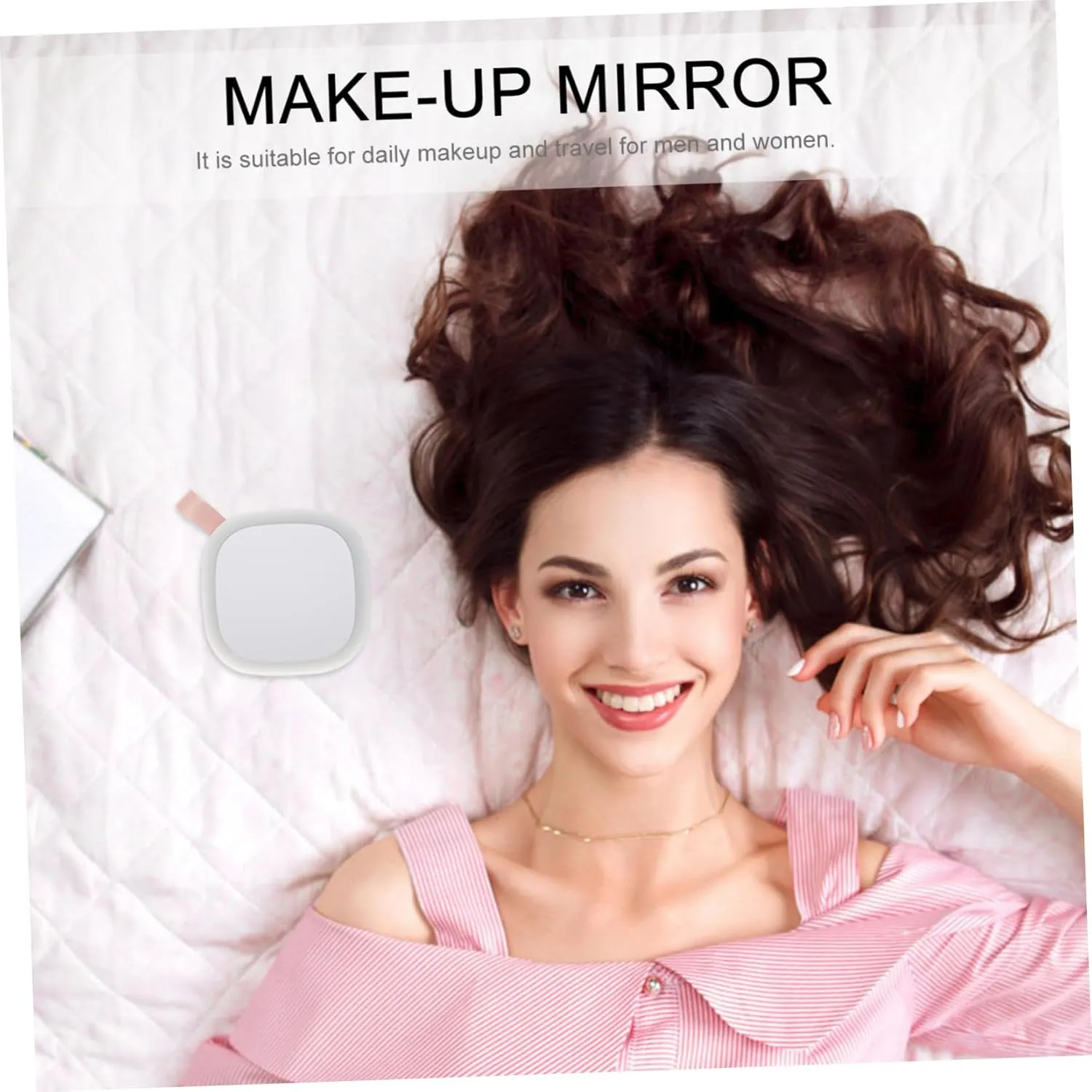 GLEAVI 3pcs Led Compact Makeup Mirror Portable Beauty Tool Night Light for Women's Cosmetics