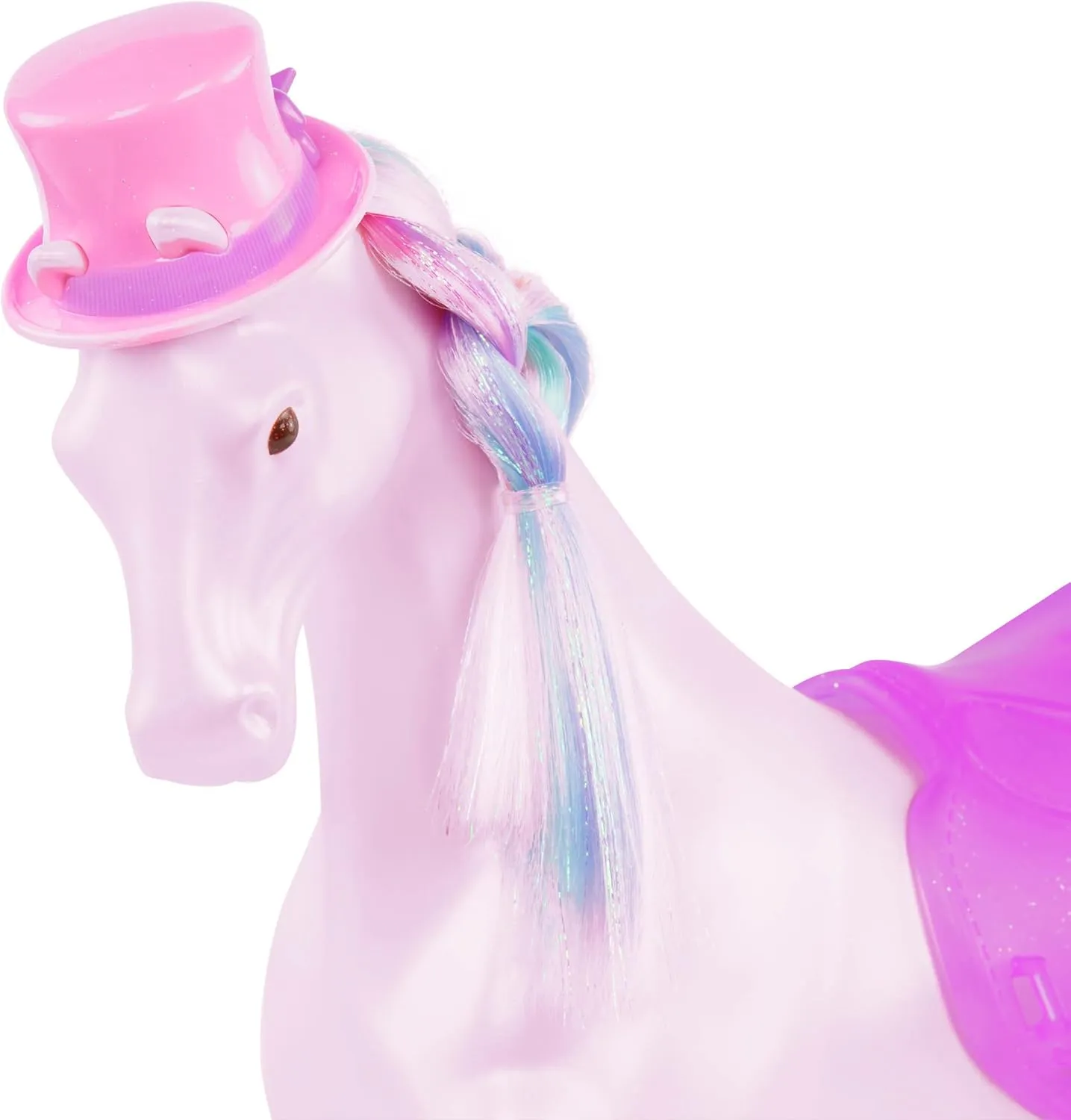 Glitter Girls – 14-inch Doll and Toy Horse – Blue Eyes & Pink Hair – Rainbow Mane & Removable Saddle – Cowgirl Boots, Top Hat & Dress – Toys for Kids 3 Years  – Areli & Adore