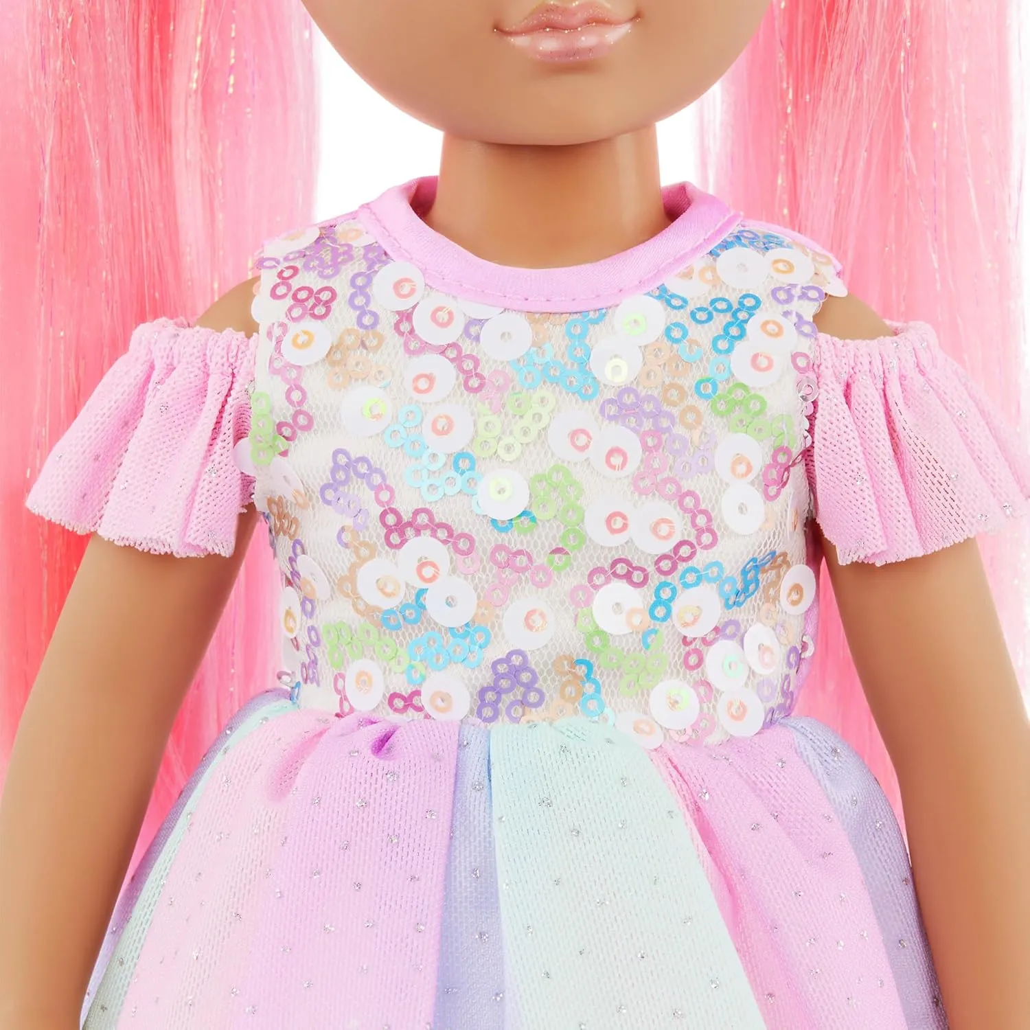 Glitter Girls – 14-inch Doll and Toy Horse – Blue Eyes & Pink Hair – Rainbow Mane & Removable Saddle – Cowgirl Boots, Top Hat & Dress – Toys for Kids 3 Years  – Areli & Adore