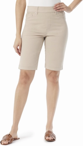 Gloria Vanderbilt Women's Shape Effect Pull on Bermuda High Rise Short Standard