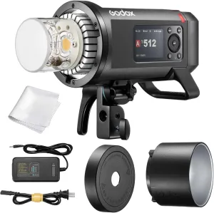 Godox AD600 Pro II, One-Tap Sync with X3 Trigger, 40W BiColor Modeling Led, Color Screen, 16 Color Groups Indicator, Freeze Mode, 1/1 to 1/512 in 0.1 Increment Steps