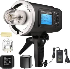 Godox AD600BM Bowens Mount 600Ws GN87 High Speed Sync Outdoor Flash Strobe Light with 2.4G Wireless X System, 8700mAh Battery to Provide 500 Full Power Flashes Recycle in 0.01-2.5 Second