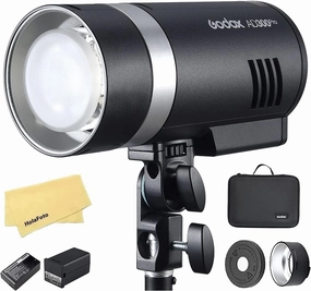 GODOX AD300 Pro Godox AD300Pro Godox Flash for Canon Sony Nikon Fuji Olympus Panasonic Camera,TTL 2.4G HSS 1 / 8000s Outdoor Strobe with 2600mAh Lithium Battery,320 Full Power Flashes