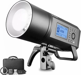 Godox AD400 Pro AD400Pro Outdoor Flash Strobe, Portable 400W 2.4G TTL 1/8000 HSS Monolight, 0.01-1s Recycle, 30W LED Modeling Lamp with Rechargeable Battery and Bowens Mount