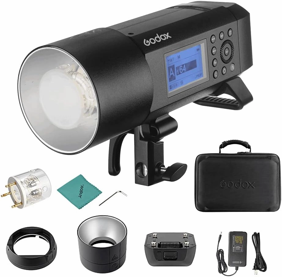 Godox WITSRO AD400Pro All-in-One Outdoor Flash Light Speedlite TTL Auto-Flash GN72 1/8000s HSS 2.4G Wireless X System Built-in Lithium Battery