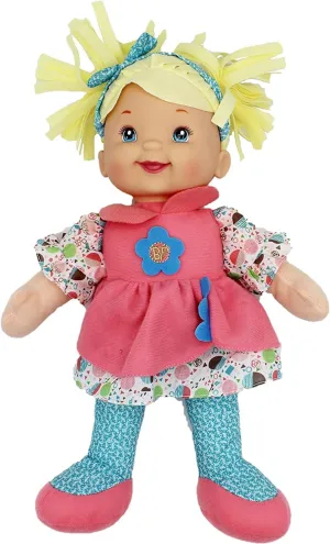 Goldberger's Baby's First: Little Talker Blonde Doll - Says 20 Random Phrases When Tummy is Pressed, Machine Washable - Safe for Children Ages 1 Year & Up