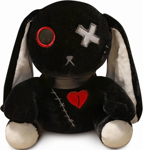 Goth Bunny Plush Rabbit Horror Plushies Easter Stuffed Animal Creepy Spooky Crazy Rabbit Plushie Toy
