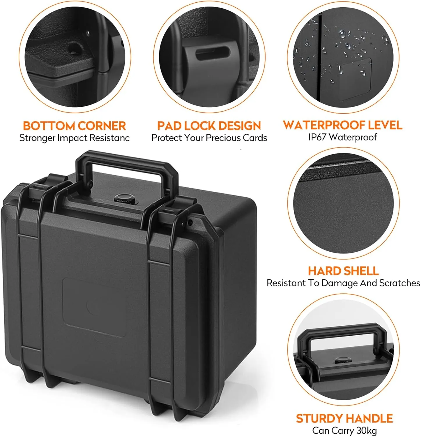 Graded Card Storage Box - Sports Trading Card Slab Case Compatible with PSA CSG BGS SGC Magnetic Card Holder & Top Loaders, Waterproof Boxes - 2 Custom Graded Cards Case Compartments