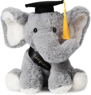 Graduation Elephant Stuffed Animal 2025,Graduation Plush Gifts for Class of 2025 Kindergarten Preschool