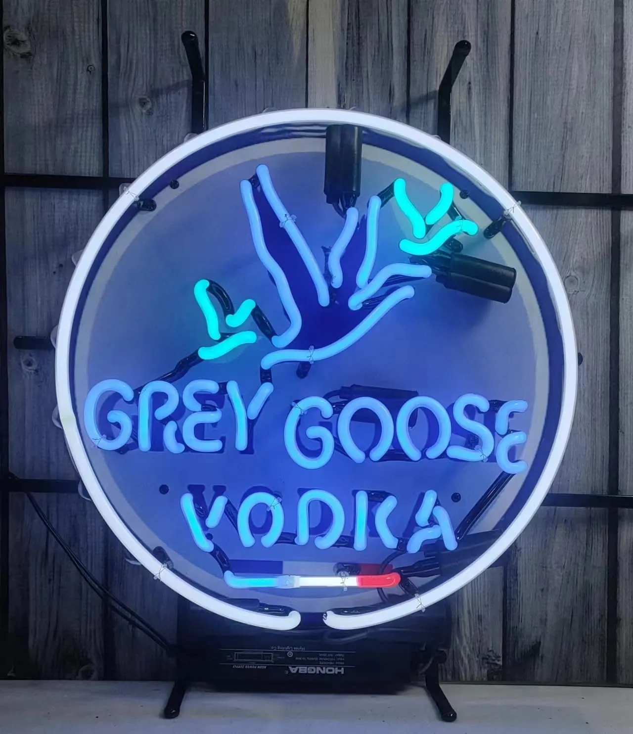 Grey Goose Vodka Neon Light,Neon Signs Beer Bar Club Bedroom Glass Neon Signs for Office Hotel Pub Man Cave Neon Light Art Wall Lights 24 X 20 Inches