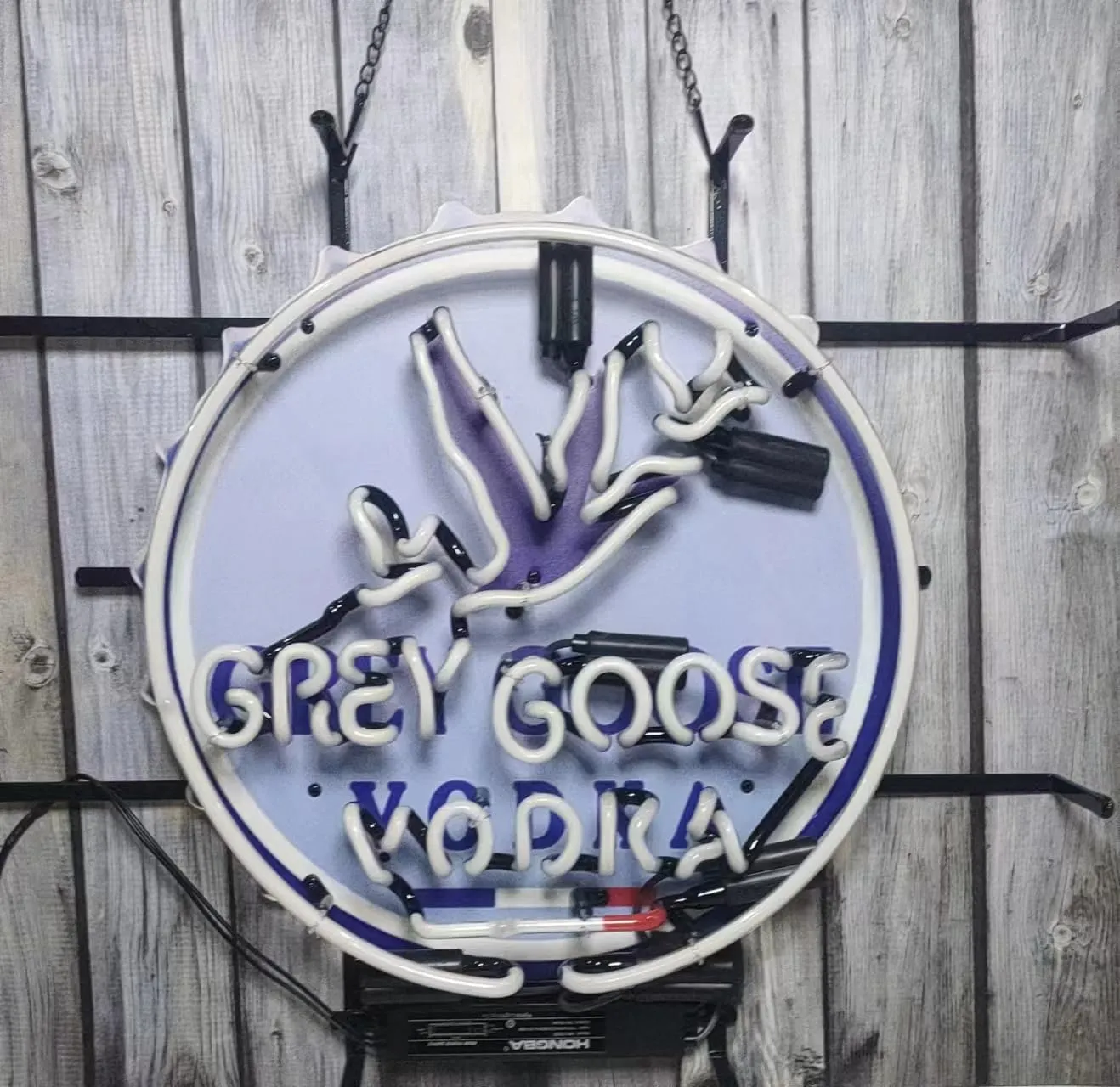 Grey Goose Vodka Neon Light,Neon Signs Beer Bar Club Bedroom Glass Neon Signs for Office Hotel Pub Man Cave Neon Light Art Wall Lights 24 X 20 Inches