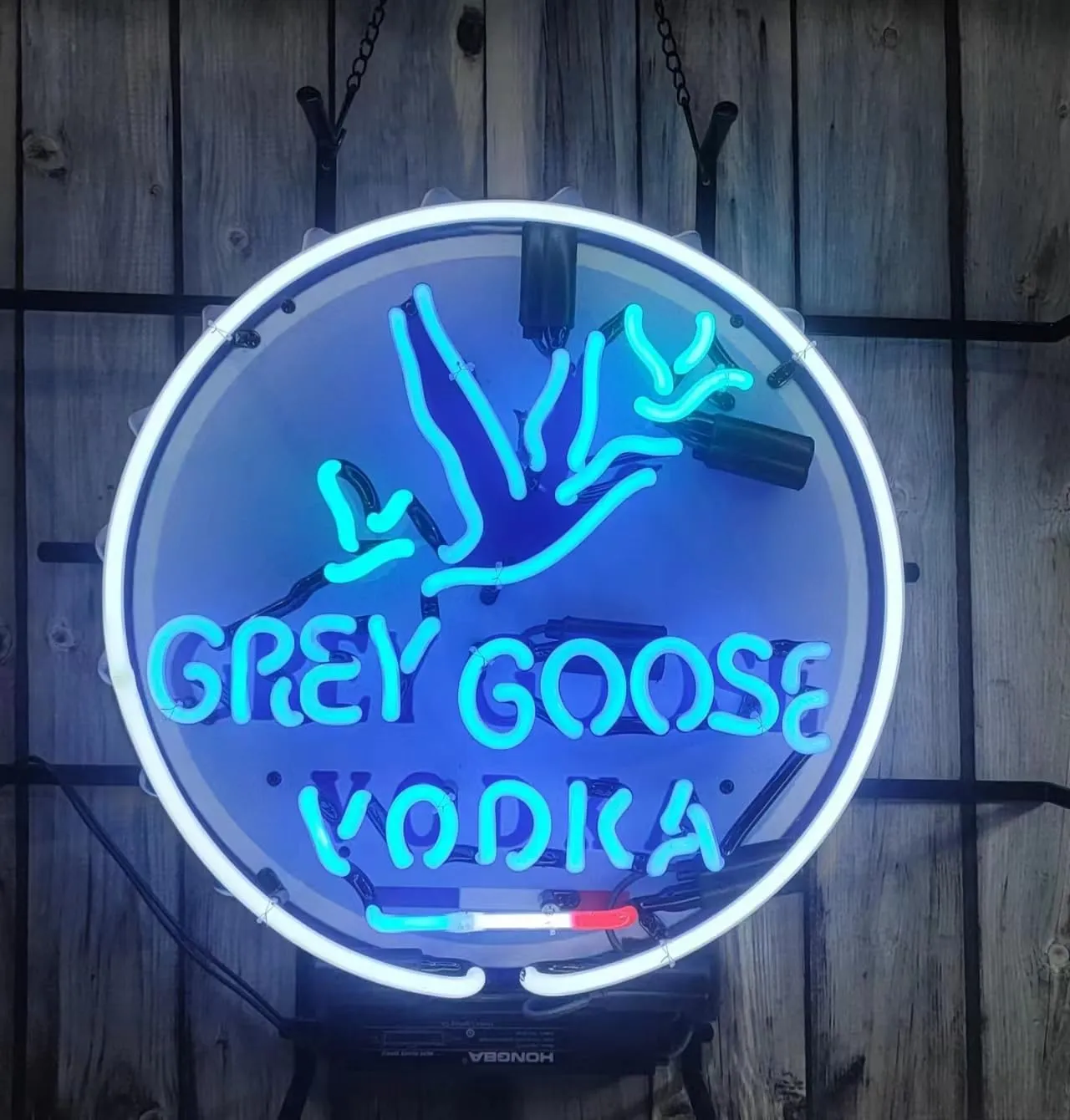 Grey Goose Vodka Neon Light,Neon Signs Beer Bar Club Bedroom Glass Neon Signs for Office Hotel Pub Man Cave Neon Light Art Wall Lights 24 X 20 Inches