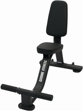 Gronk Fitness Utility Bench | Heavy Duty Commercial Weight Bench | Lat Pulldown Seat, Gym Seat, Bicep Curl Bench, Dumbbell Bench, Fitness Bench for Strength Training | Adjustable & Sturdy