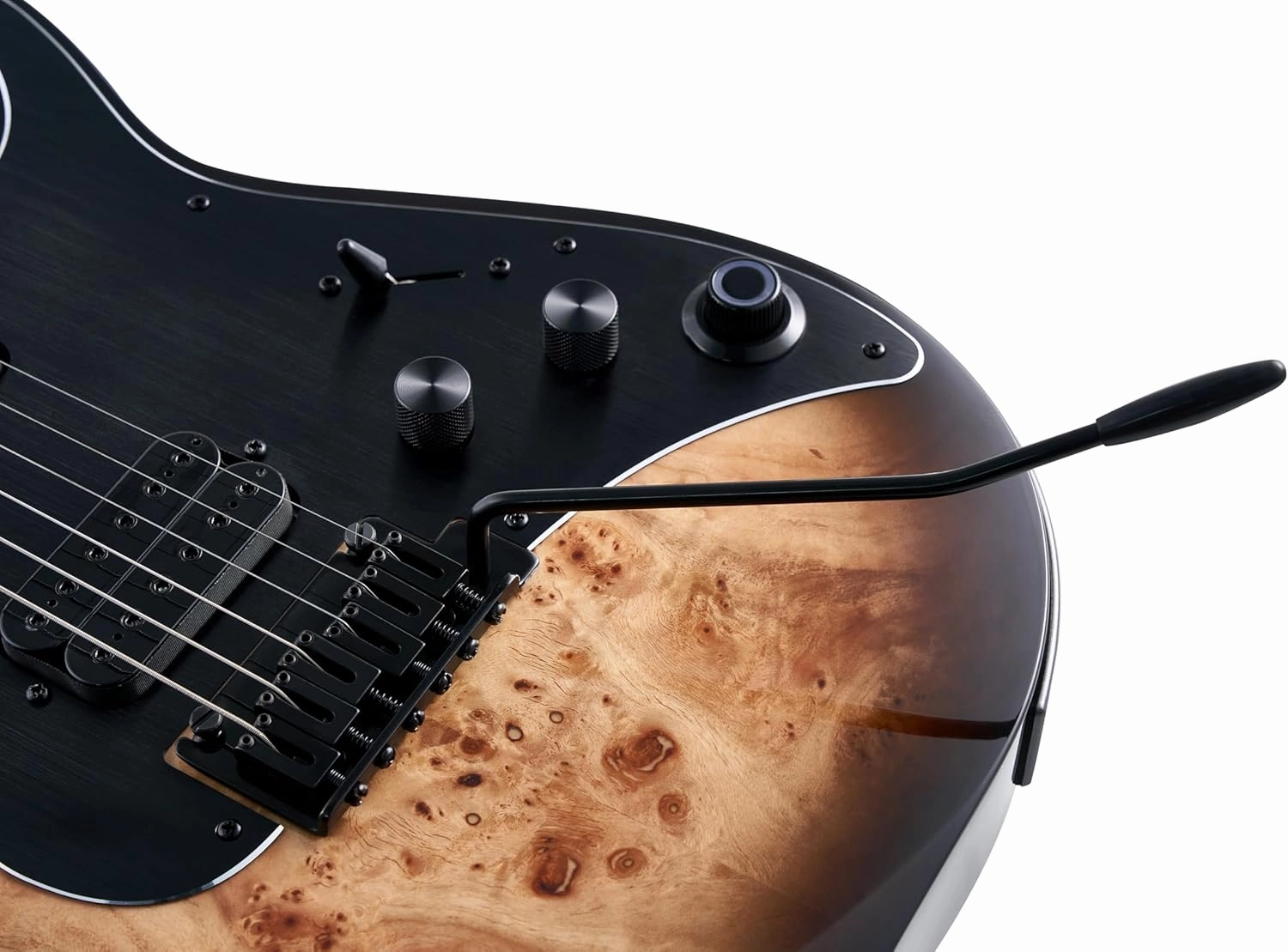 GTRS M810 Smart Electric Guitar with Effect Intelligent System, Practice Guitar Kit Humbucking Pickups, 2 Point Bridge Right Hand for Beginner, Performance, Natural Burst