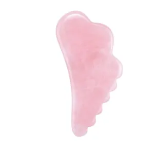 Gua Sha Massage Tool For Scraping Facial And Body Skin Massage Made Of Rose Quartz Stone For Acupressure Scrapper Facial Tools ﻿