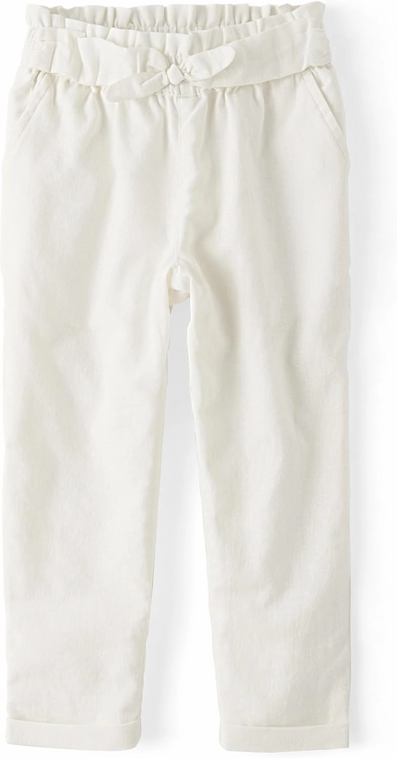 Gymboree Girls' and Toddler Pull on Linen Pants