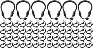 HANABASS 2sets Doll House Ornament Mini Earphone Prop Fake Headset Ornament Stylish Simulation Headset Prop for Doll Decor 100pcs*2
