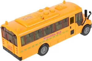 HANABASS Bus Model Portable Inertia Bus with Openable Doors Safe Materials for Imaginative Ages Stimulates Curiosity and Fun