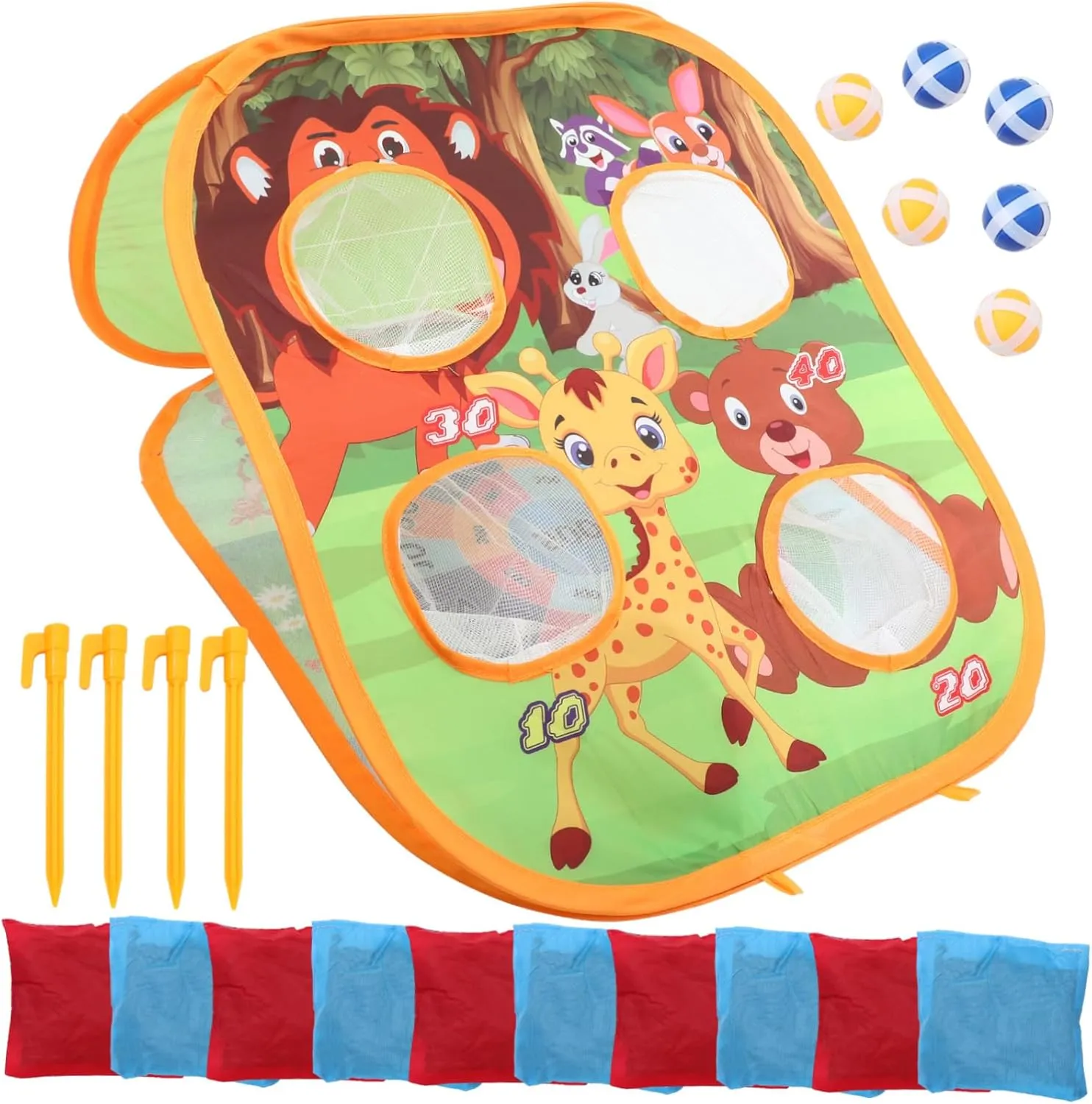 Hand-Eye Coordination Game for Boys and Girls Bean Bag Toss and Girls Play Tent Small Bean Bags Indoor Outdoor Play