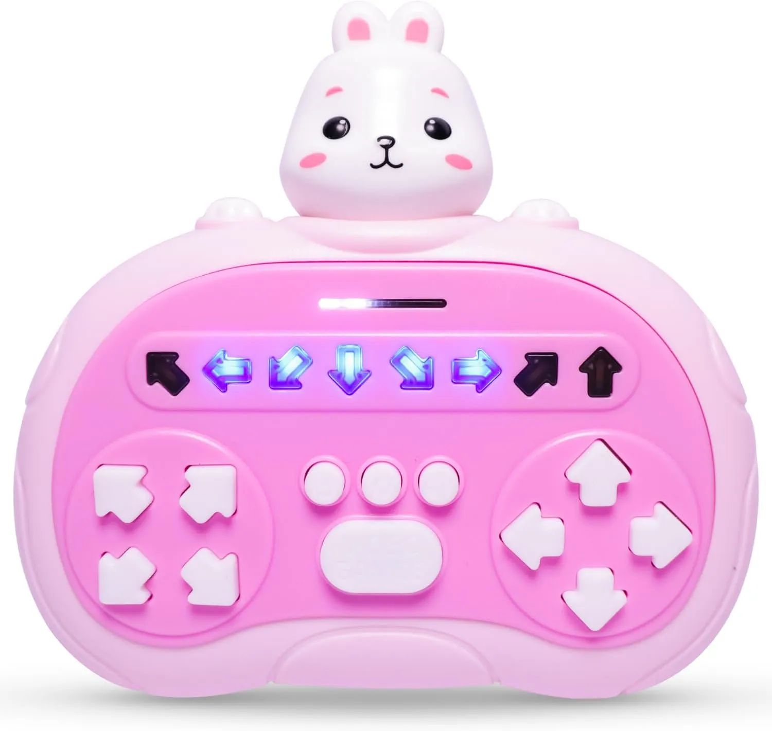 Hand-Held Rhythm Master Dance Machine Educational Toys for 3-12 Kids,New Stress Relief Toys Adults,Kids' Handheld Games (Rabbit)