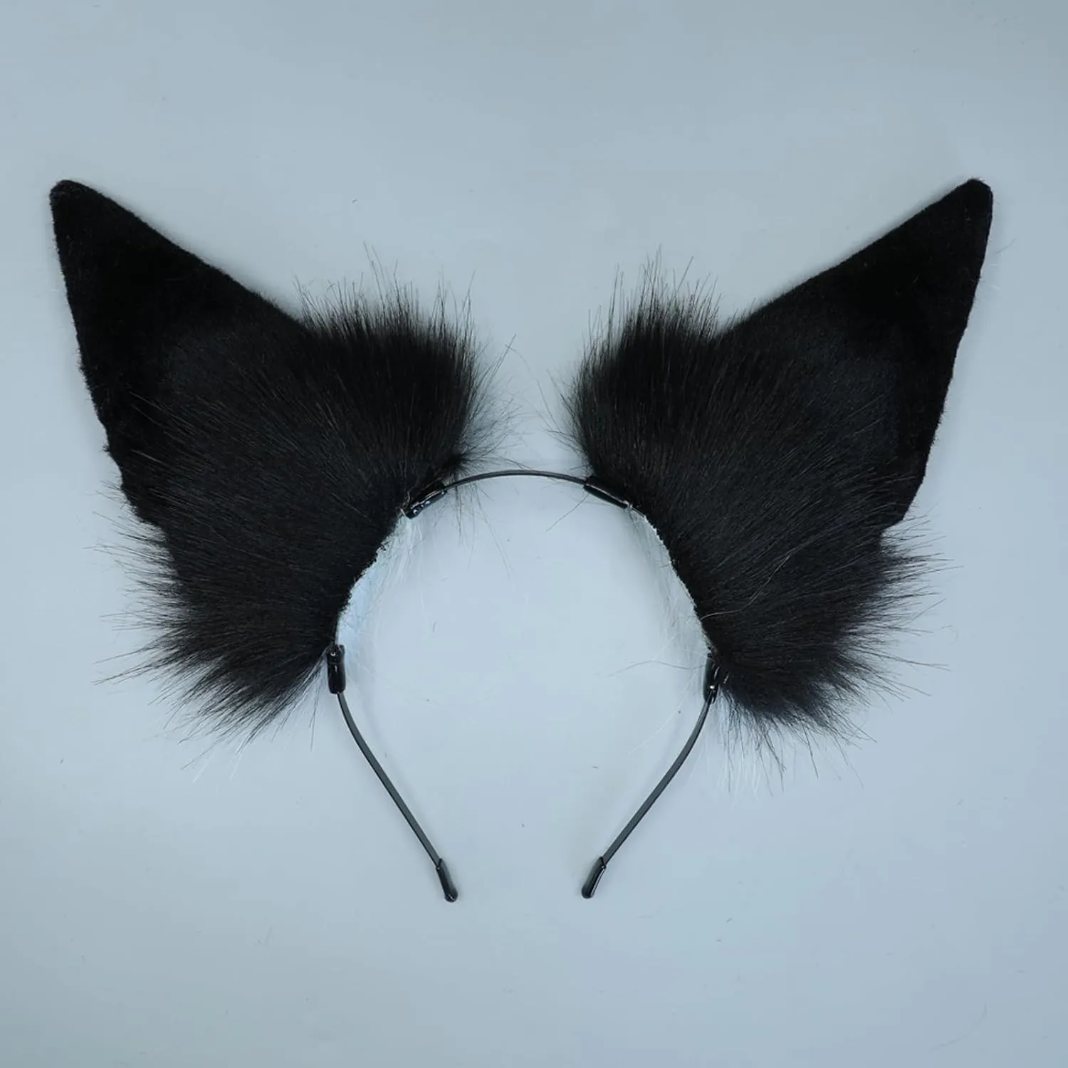Handmade Wolf Ears Headband Fox Ear Hairband Wolf Cosplay Props