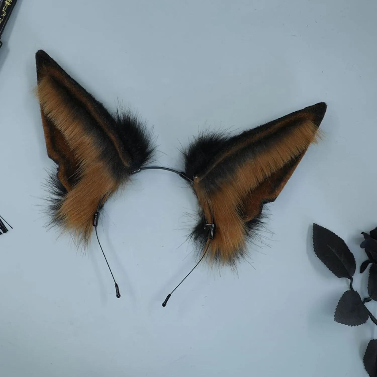 Handmade Wolf Ears Headband Fox Ear Hairband Wolf Cosplay Props
