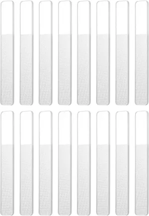 HARFINGTON 8pcs Nano Glass Nail File, Upgraded Nano Polish Glass Nail File, Nano Nail Polisher Buffers Professional Manicure Tool for Natural Nails, Clear