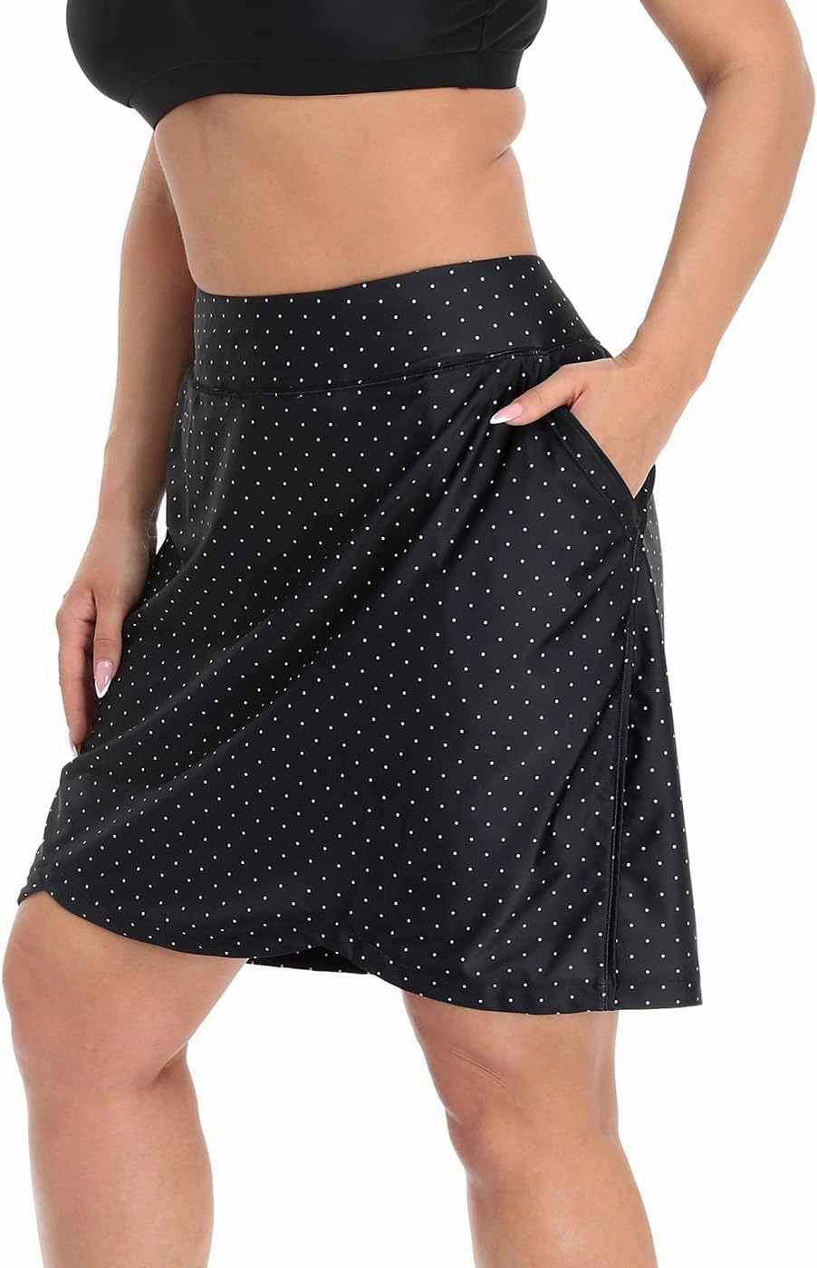 HDE Womens Plus Size Skort Skirt with Bike Shorts Active Golf Swim Skirt Pockets