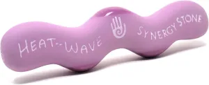 Heat-Wave (Orchid Purple)(Single) Contoured Hot Stone Massage Tool with Radiant Heat- Relaxing and Therapeutic for Neck, Back, Legs, Feet - Natural-Matte Surface for on Skin with Oil