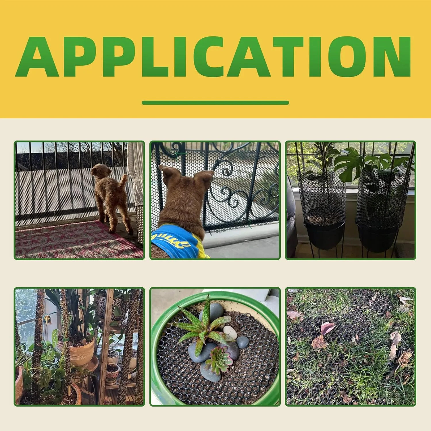 Heavy Duty 15.7IN x 41FT Black Plastic Mesh Fencing Roll for Chicken Dogs Rabbit Snake Poultry Barrier Gardening, Thicker Wire Mesh Netting Fence for Balcony Garden Pet Enclosure Plant Landscape DIY
