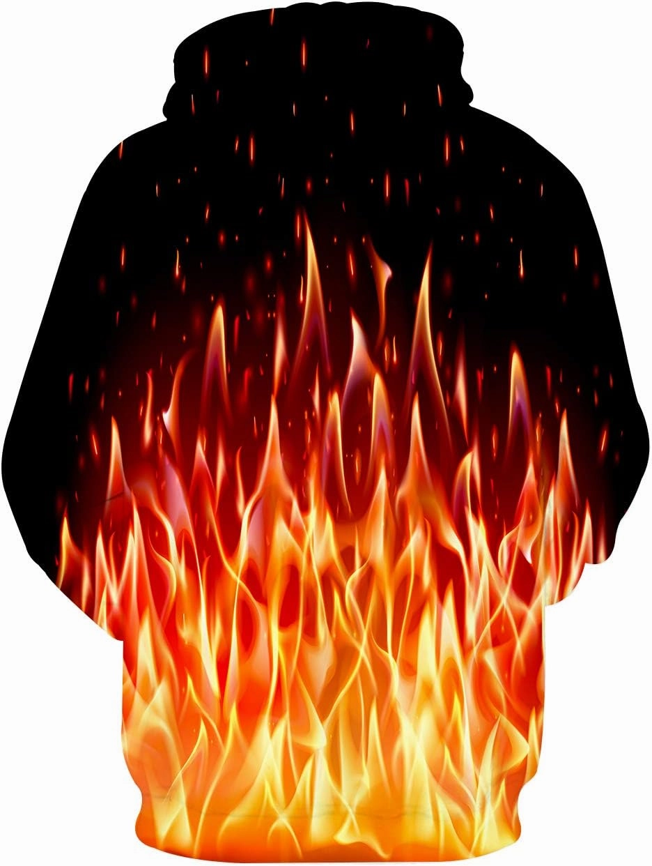 Hgvoetty Unisex 3D Novelty Hoodies for Men Women Cool Graphic Pullover Sweatshirts with Pockets