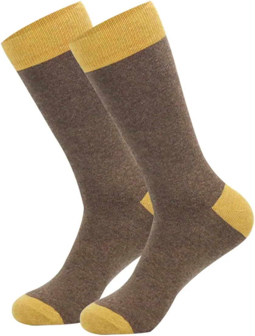 HHX YONLEE Dress Socks 5/6/10 Pairs Crew Argyle Colorful Cotton Novelty Casual Happy Fun