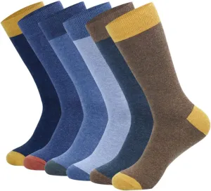 HHX YONLEE Dress Socks 5/6/10 Pairs Crew Argyle Colorful Cotton Novelty Casual Happy Fun