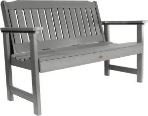 Highwood AD-BENW2-CGE Lehigh Garden Bench, 4 Feet, Coastal Teak
