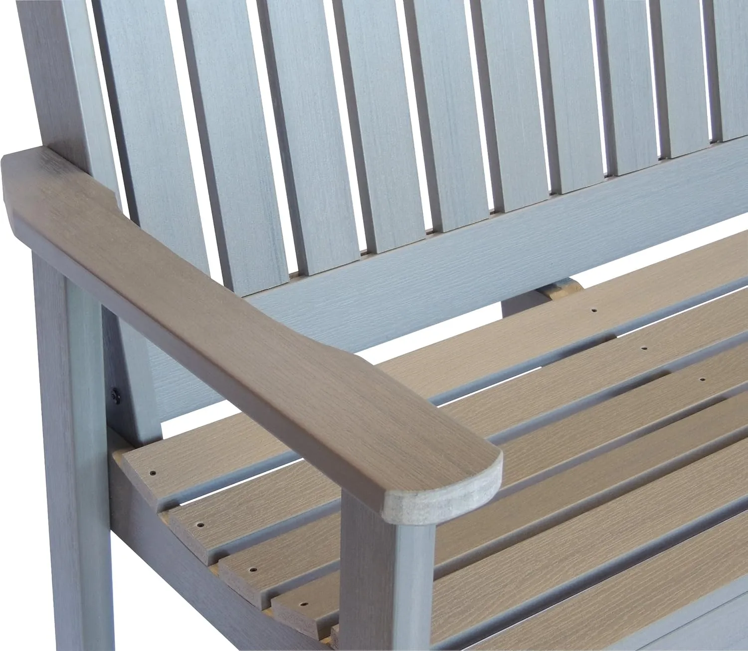 Highwood AD-BENW2-CGE Lehigh Garden Bench, 4 Feet, Coastal Teak