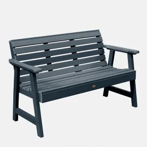 highwood Weatherly Garden Bench, 4 Feet, Federal Blue